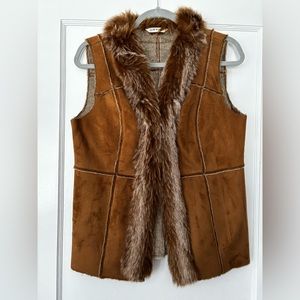 Orvis faux suede vest